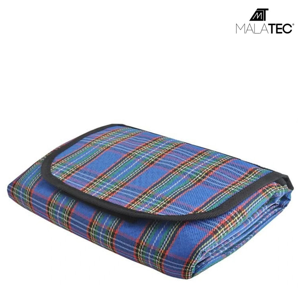 MALATEC Strand- und Picknickdecke DECKE Outdoordecke BLAU 180×145cm