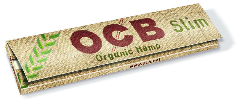 10 × Ungebleichte OCB BIO HEMP Slim Unbleached Papers Zigarettenpapier 32 Blatt 109×44mm