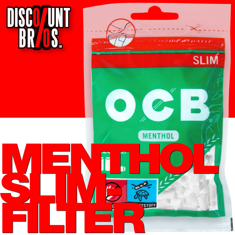 120 Stk. OCB MENTHOL Filter Tips SLIM