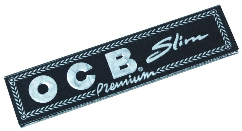 10 × OCB PREMIUM King Size Papers Black Schwarz Zigarettenpapier 32 Blatt 109×44mm