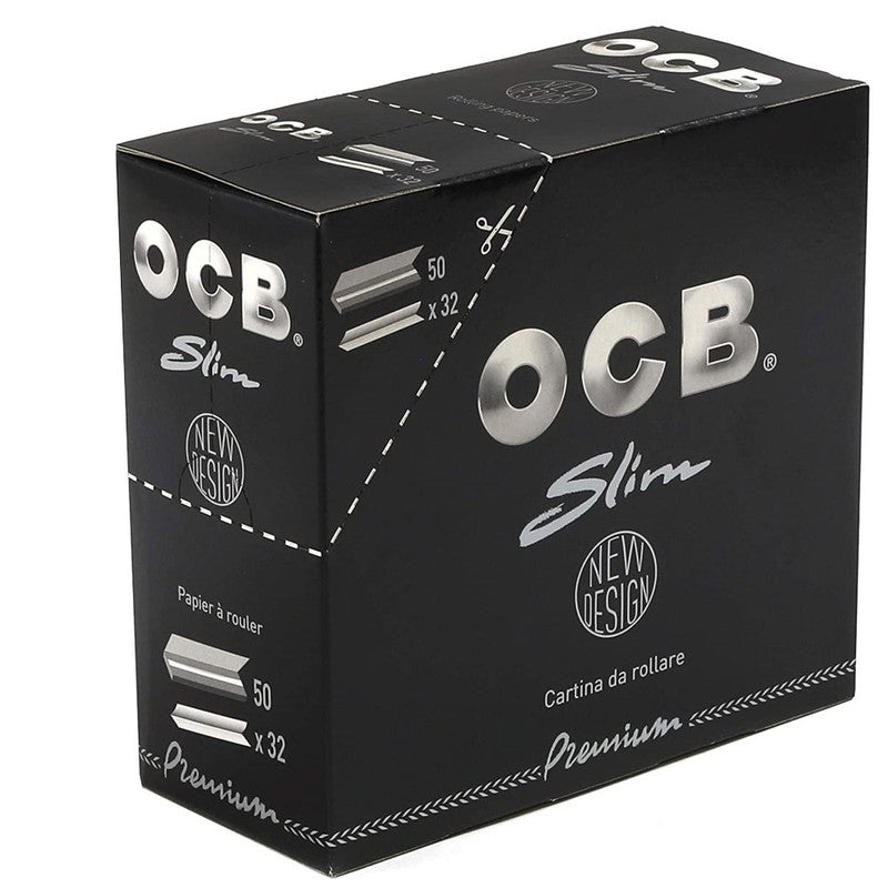 OCB PREMIUM King Size Papers Black Schwarz Zigarettenpapier 32 Blatt 109×44mm