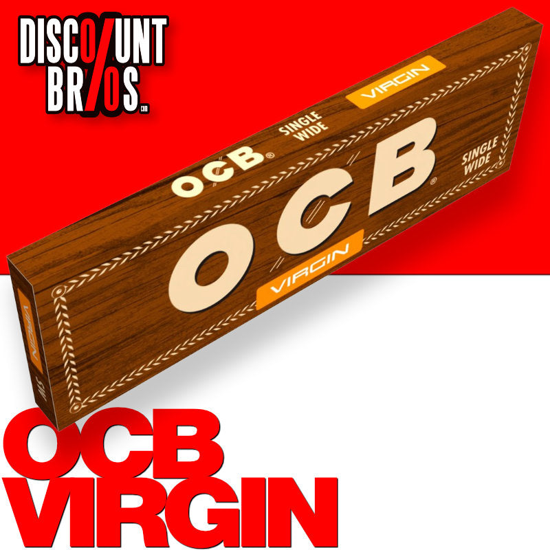 Superdünne, ungebleichte OCB VIRGIN KURZ Unbleached Papers Zigarettenpapier 50 Blatt 70×36mm