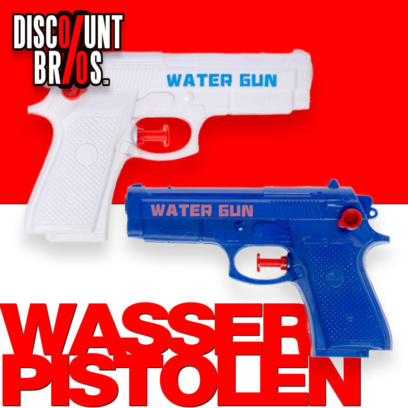 Police Wasserpistolen Blau und Weiss, 2er-Set