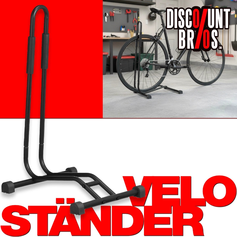 Relaxdays Fahrradständer für 1 Velo bis 29 Zoll, 2,5 Zoll Breite, schwarz