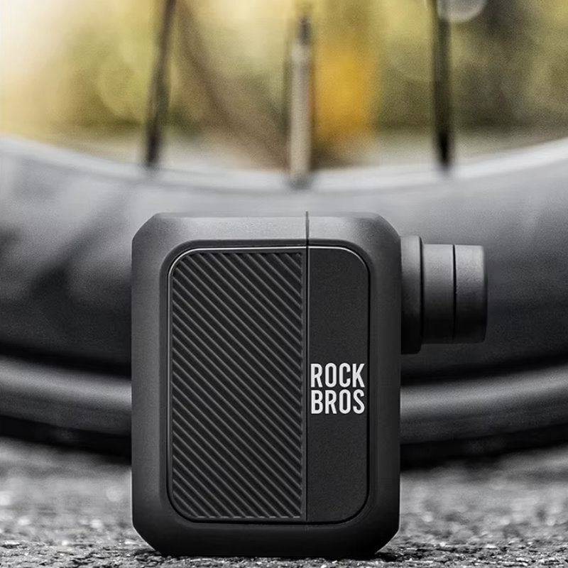 ROCKBROS elektrische Mini Fahrradpumpe E-Bike und Velo Luftpumpe USB-C 100 PSI 97g leicht