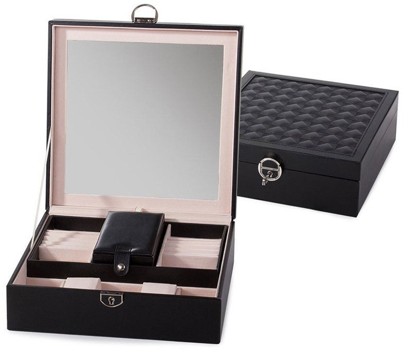 Edle SCHMUCK- UND UHRENBOX Schmuckschatulle Uhrenkoffer Schmuckkästchen SCHMUCK-KOFFER