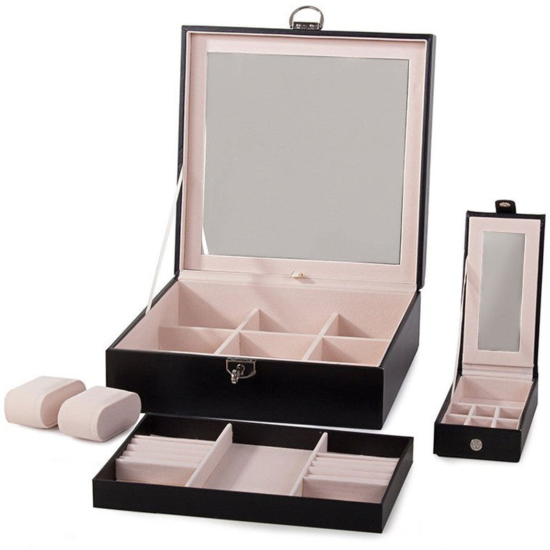 Edle SCHMUCK- UND UHRENBOX Schmuckschatulle Uhrenkoffer Schmuckkästchen SCHMUCK-KOFFER