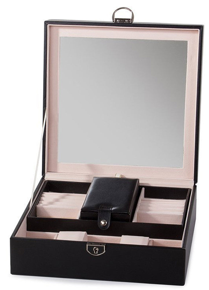 Edle SCHMUCK- UND UHRENBOX Schmuckschatulle Uhrenkoffer Schmuckkästchen SCHMUCK-KOFFER