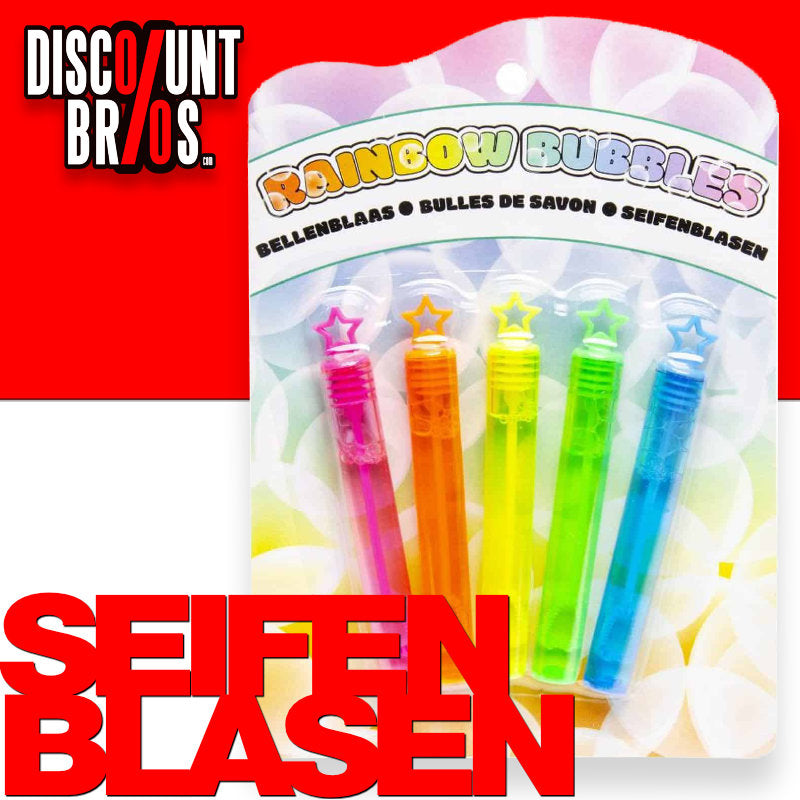 Rainbow-Seifenblasen, 5er-Set