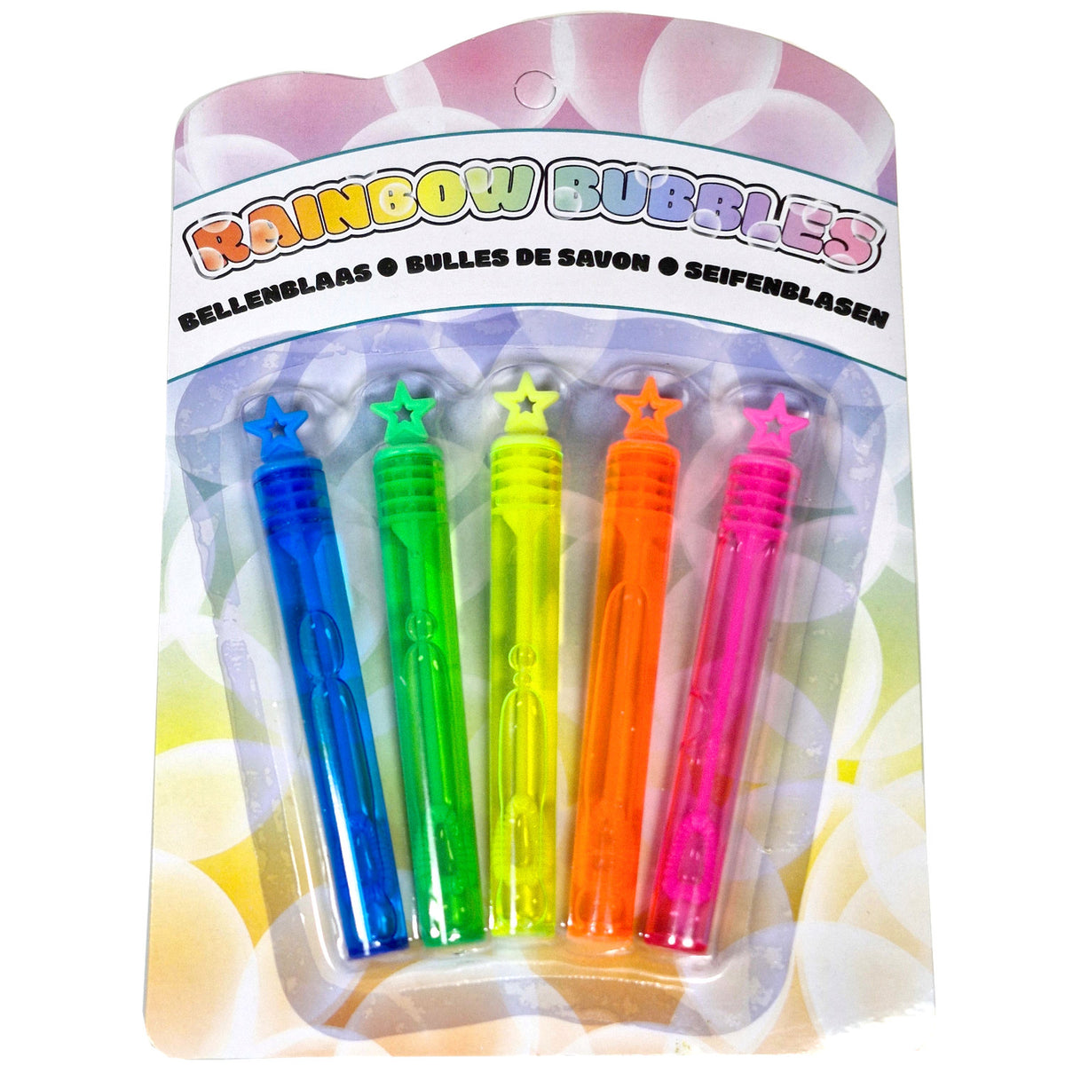Rainbow-Seifenblasen, 5er-Set