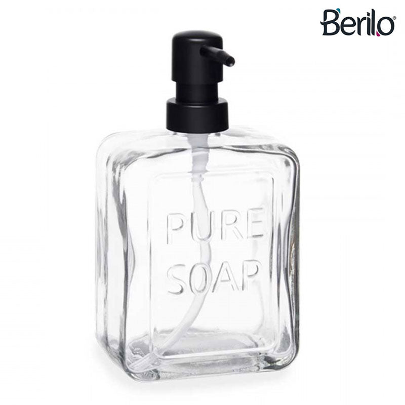 Portionierer PURE SOAP SEIFENSPENDER aus transparentem Glas 570ml