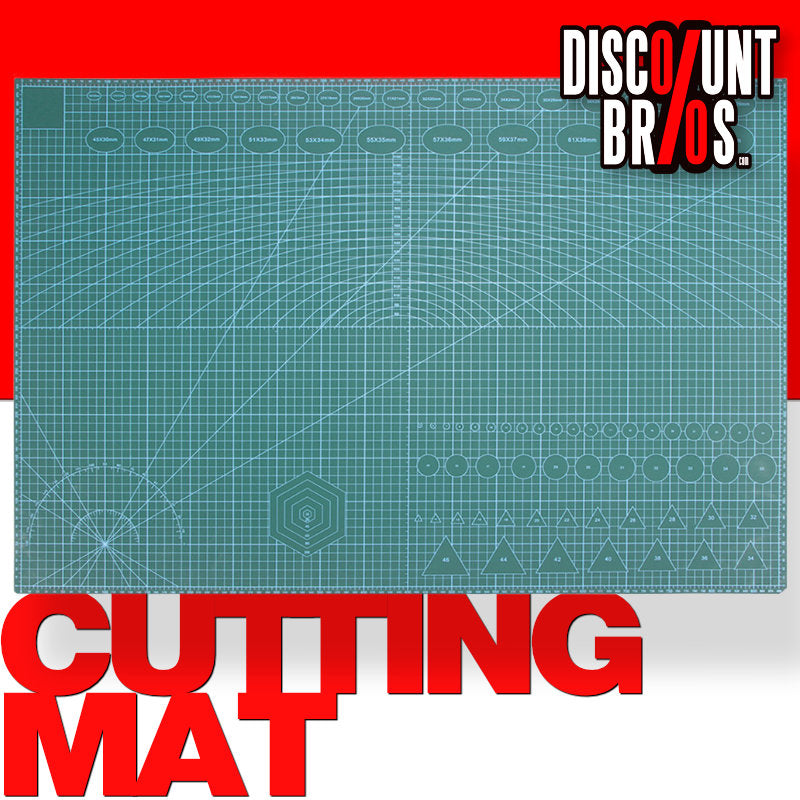 Selbstheilende Schneidematte CUTTING MAT Bastelmatte mit Skala doppelseitig GRÜN A1 60×90cm
