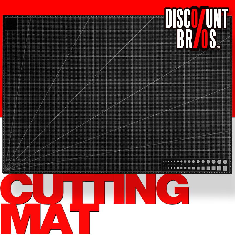 Selbstheilende Schneidematte CUTTING MAT Bastelmatte mit Skala doppelseitig SCHWARZ A1 60×90cm