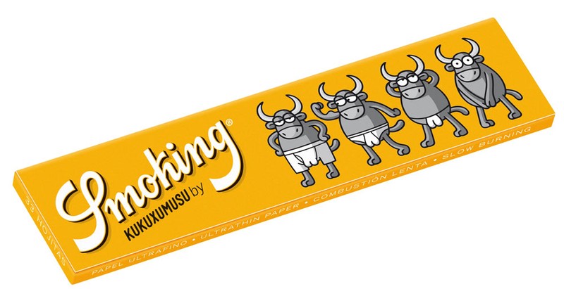 SMOKING Kukuxumusu King Size Ultra Fine Papers 33 Blatt Zigarettenpapier 108 × 44 mm 10er-Set