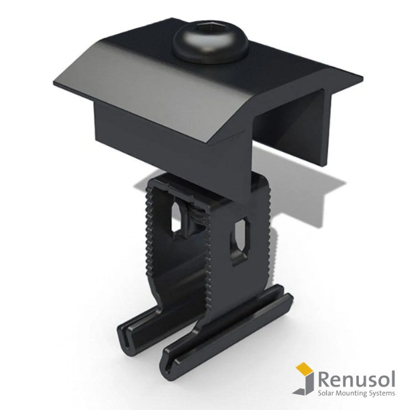 VarioSole+ SOLAR MONTAGE Modul-Klemmen Mittelklemme+ 30-50mm schwarz