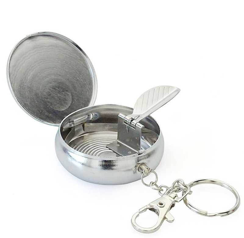 Feldaschenbecher MINI TASCHEN ASCHENBECHER Metall mit Schlüsselanhänger