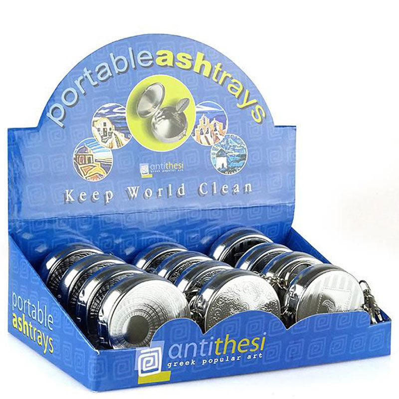 Feldaschenbecher MINI TASCHEN ASCHENBECHER Metall mit Schlüsselanhänger