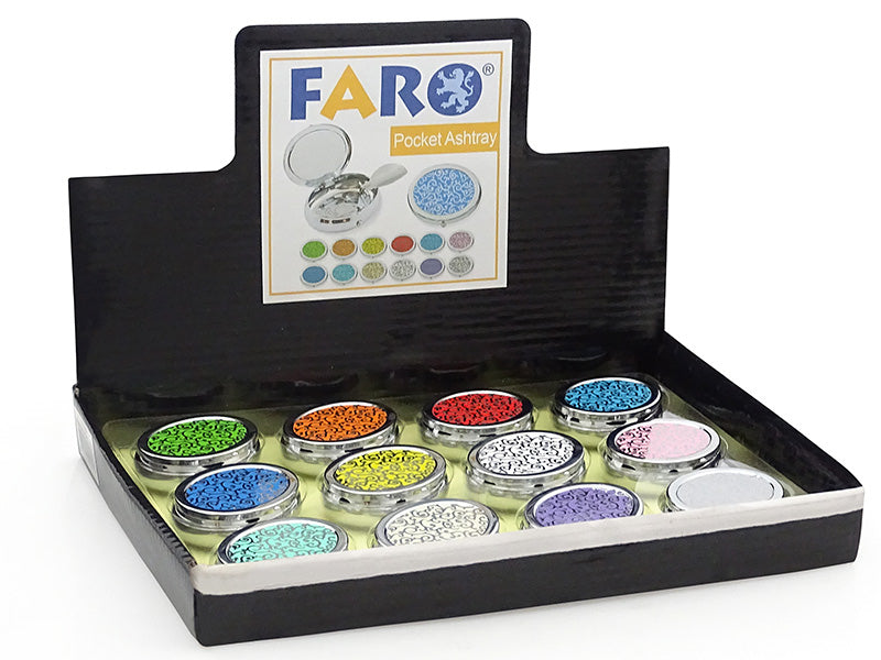 FARO Crystal Pattern Taschenascher im 12er-Verkaufsdisplay
