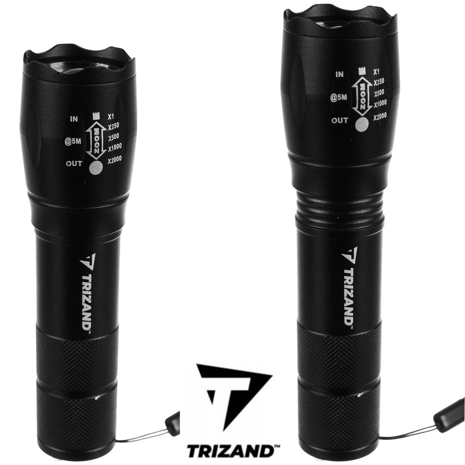 Trizand T6 USB CREE LED Taschenlampe mit Zoom