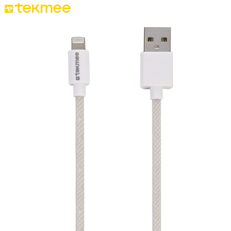 Tekmee Iphone Kabel Textilkabel USB auf Lightning, 2 A, 1 m Hellblau
