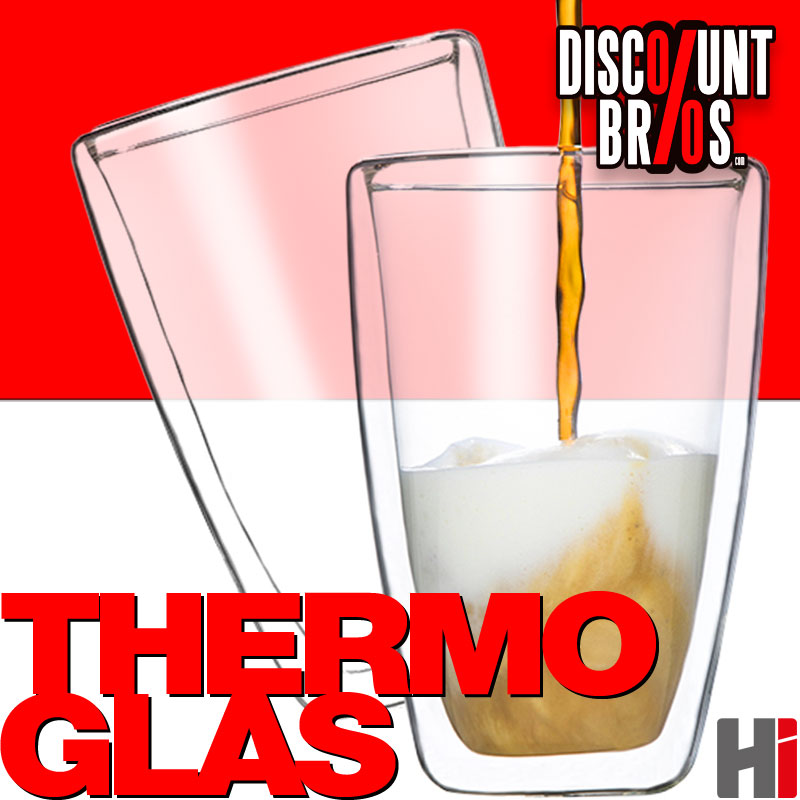 2er-Set Latte Macchiato Gläser THERMO-TRINKGLAS Trinkgläser Tee Glas doppelwandig aus Borosilikatglas 2×400ml