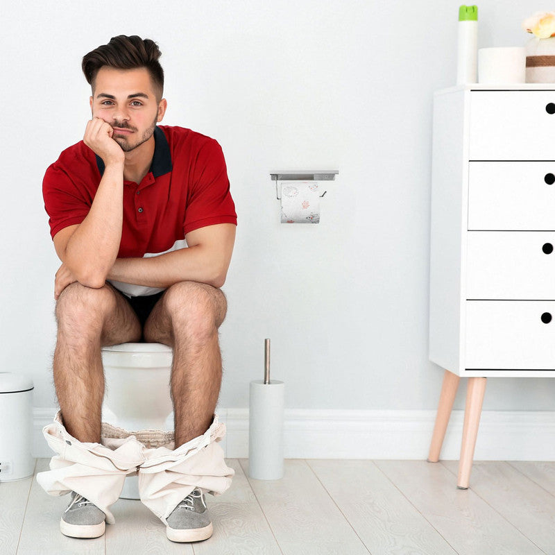 Toilettenpapierhalter WC-PAPIER-HALTER mit Ablage aus Edelstahl