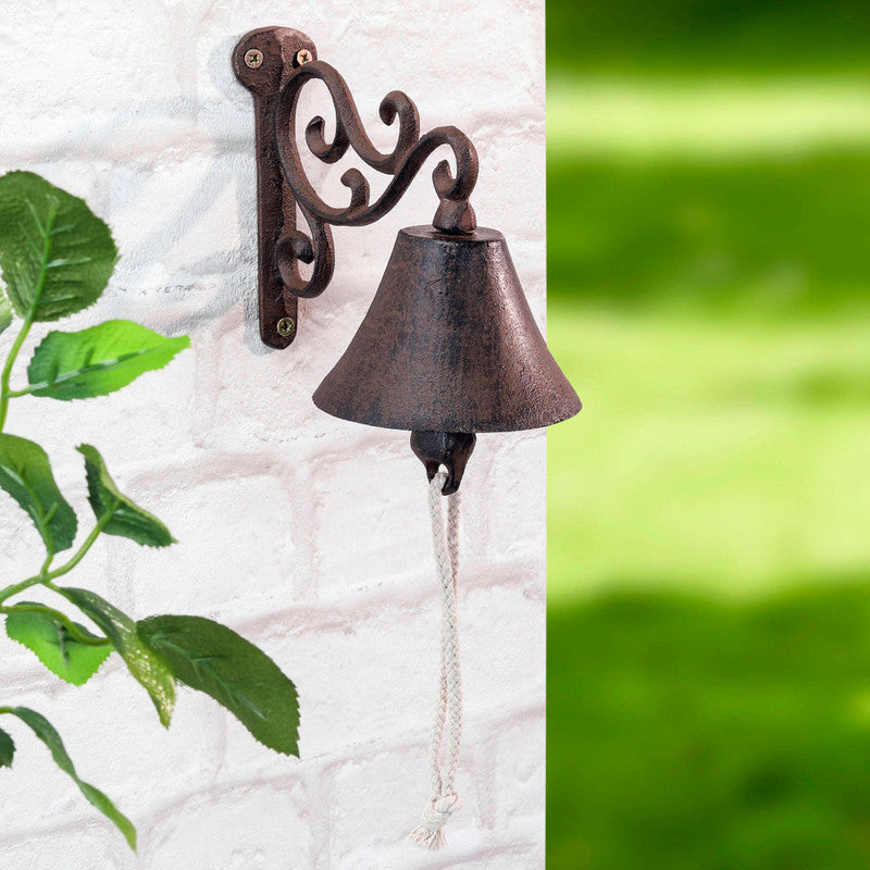 Türglocke GLOCKE mit Wandhalterung aus Gusseisen
