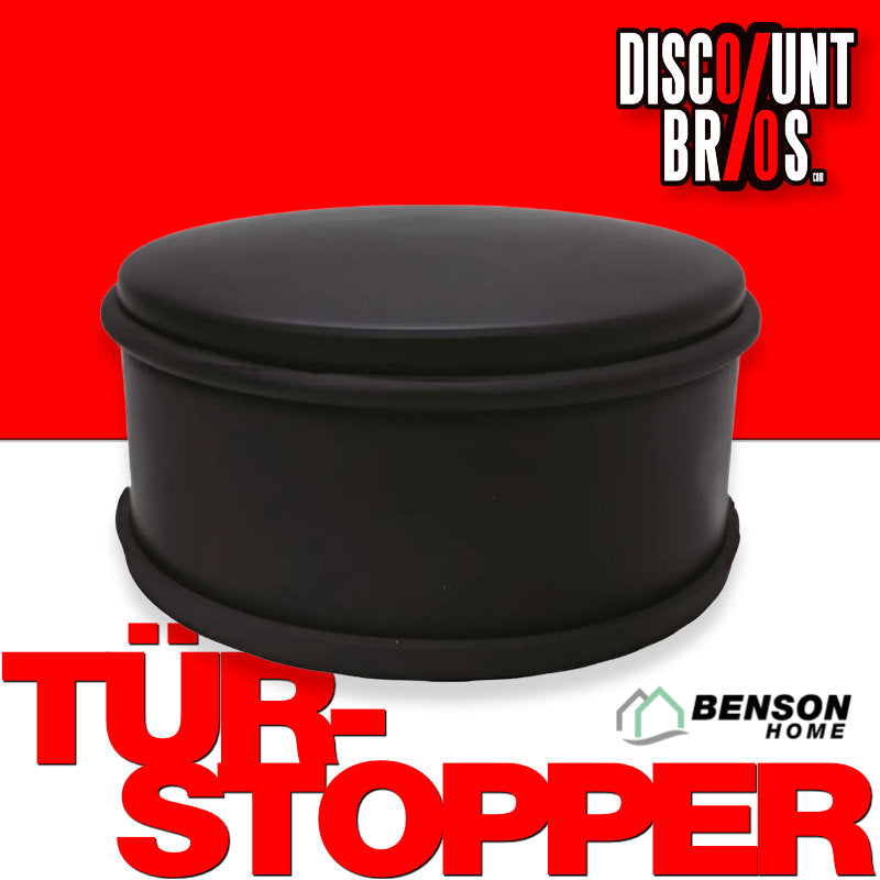 XXL TÜRSTOPPER Edelstahl SCHWARZ MATT