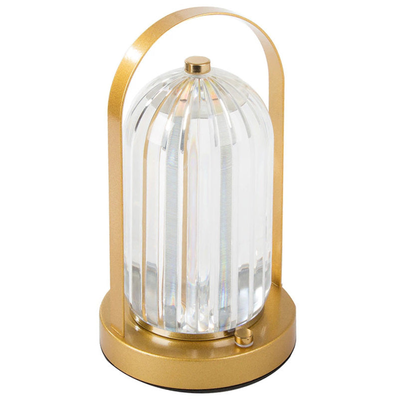 Akku Tischleuchte KRISTALL LED TISCHLAMPE mit Touch – 3 Lichtmodi