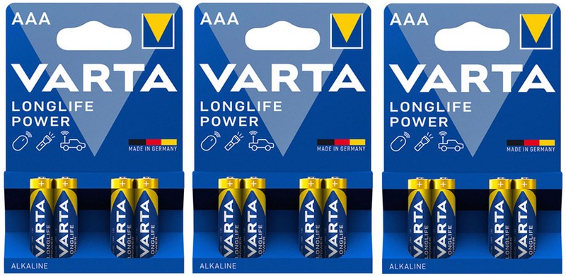 12 Stk. VARTA 4903 Longlife Power Batterien AAA Micro LR03
