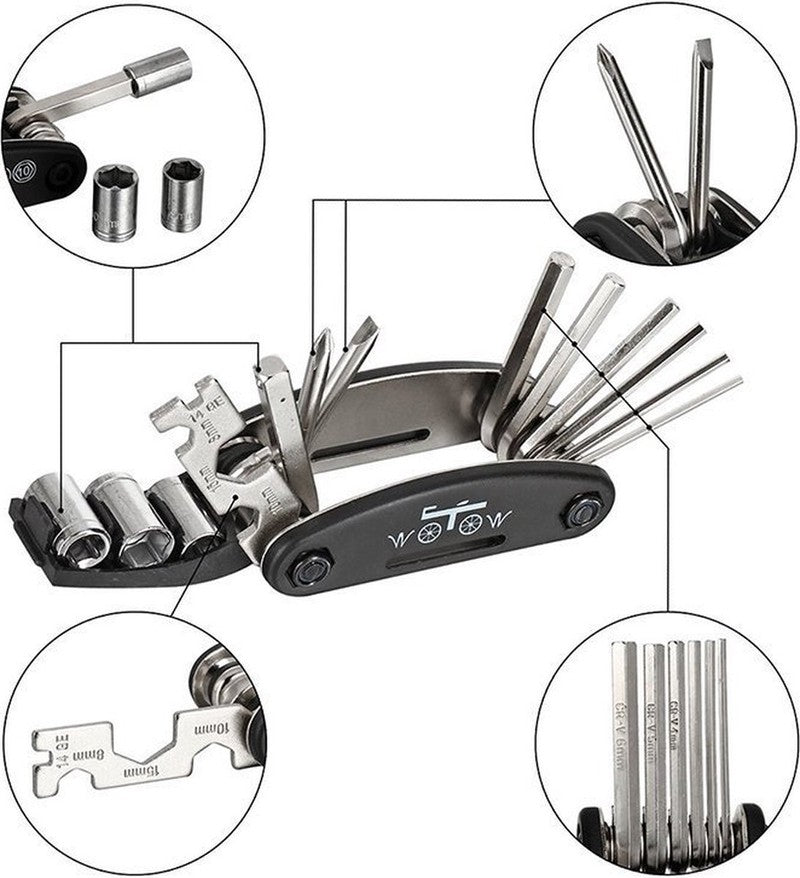 Velo Fahrrad REPARATUR-SET Werkzeug 16-teilig