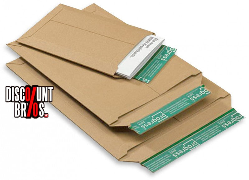 25 Stk. C4 VERSANDTASCHEN aus Karton Vollpappe Braun A4+ B4 C4 DIN 35×25cm