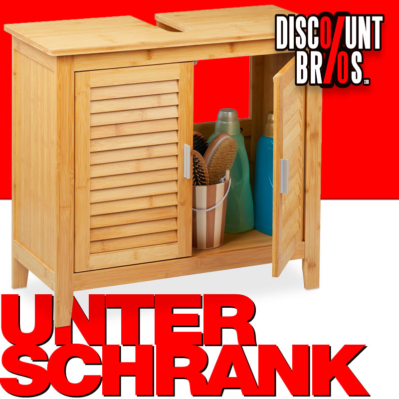 Waschbeckenunterschrank Waschbeckenschrank aus Bambusholz