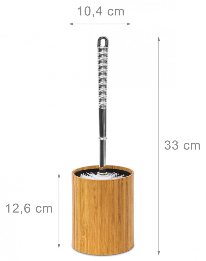 WC-Garnitur Toilettenbürste WC-BÜRSTE mit Halter aus Bambus