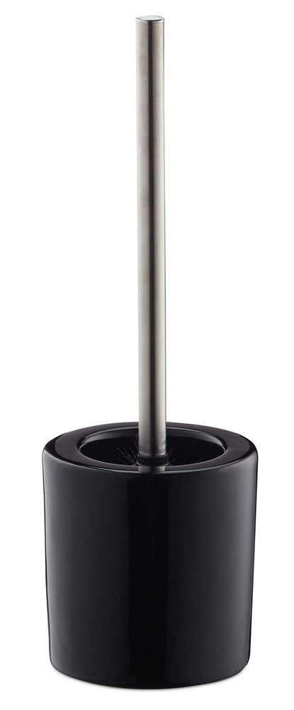 Toilettenbürste WC-BÜRSTE mit Halter WC-Garnitur KERAMIK SCHWARZ
