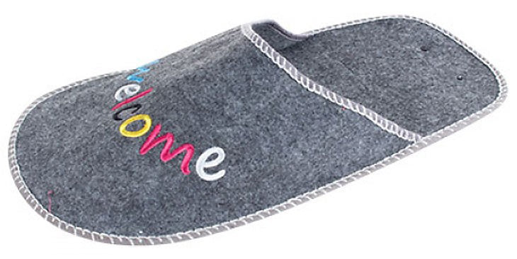 Gäste Hausschuhe Welcome Finken Filz 9-teilig Set