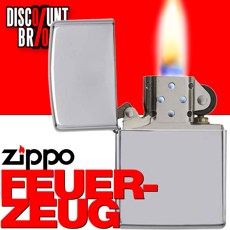 Zippo FEUERZEUG Benzinfeuerzeug Chrom High Polished