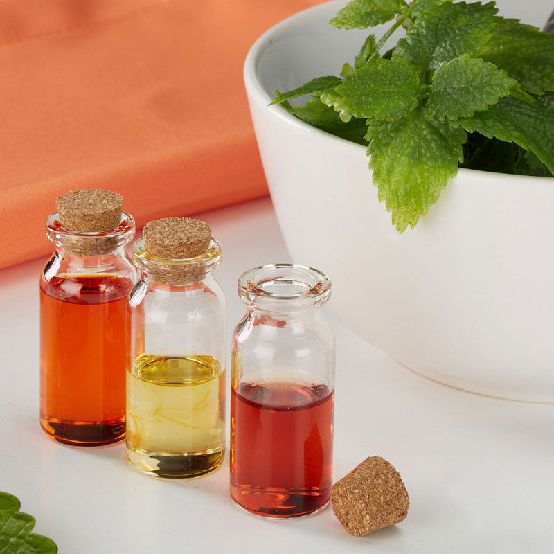 Mini GLASFLASCHEN Glasfläschchen Flasche mit KORKEN 60er-Set 10ml