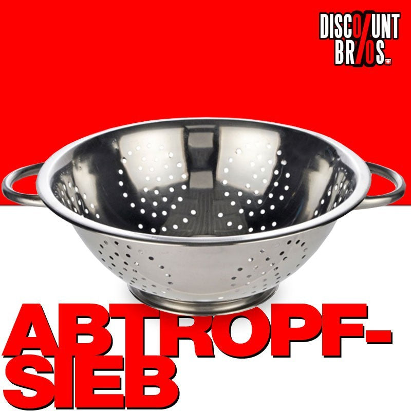 Küchensieb Salatseiher ABTROPFSIEB Salatsieb Seiher aus Edelstahl Ø28×11cm