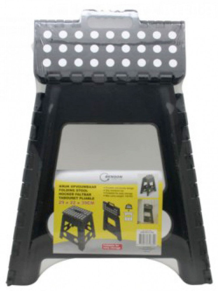 Klappbarer Hocker KLAPPTRITT Klapphocker SCHWARZ -120kg