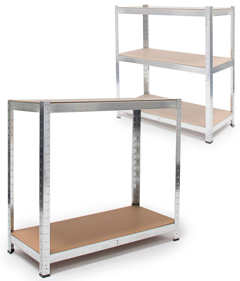 XL 220 x 100 x 45cm Lagerregal SCHWERLASTREGAL Metallregal Steckregal Gestell Regal mit 5 Böden