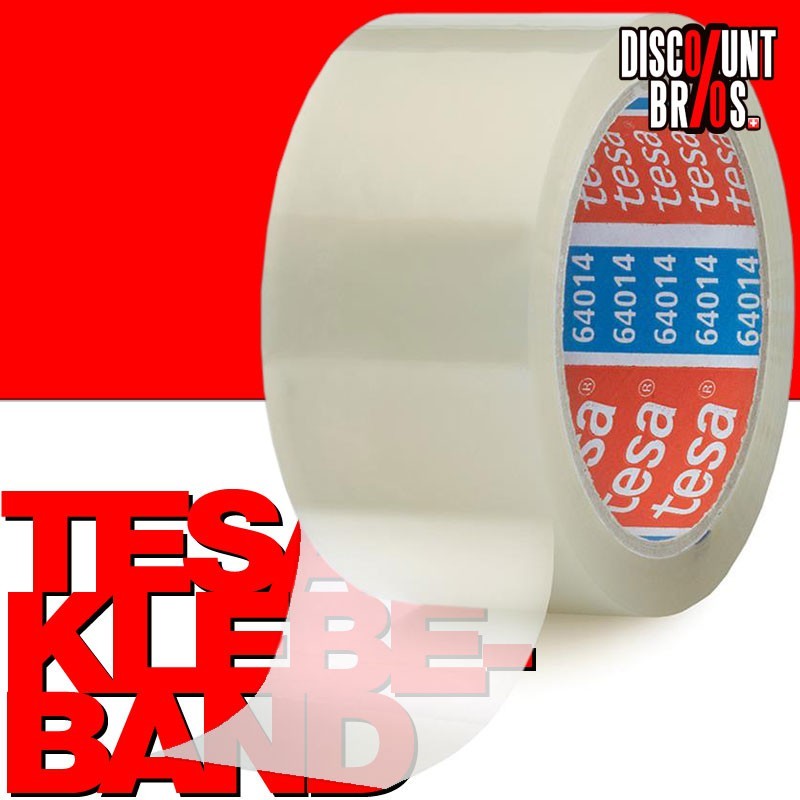 6 Stk. Packband TESA KLEBEBAND für Kartonschachteln etc. tesapack® 64014 PP 66m 50mm transparent