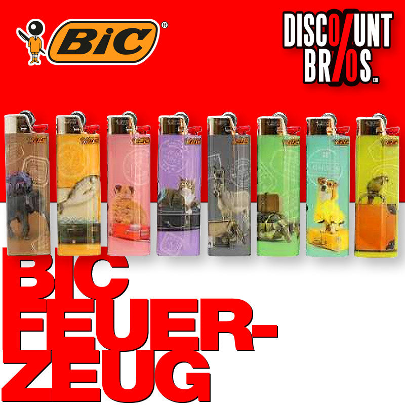 BIC® Einwegfeuerzeug MAXI FEUERZEUG Pets Adventure