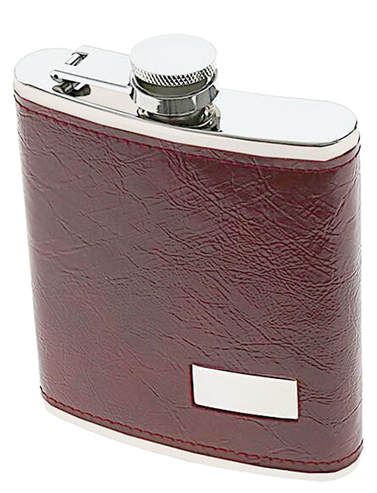 FLACHMANN aus Edelstahl mit Kunstleder 200ml