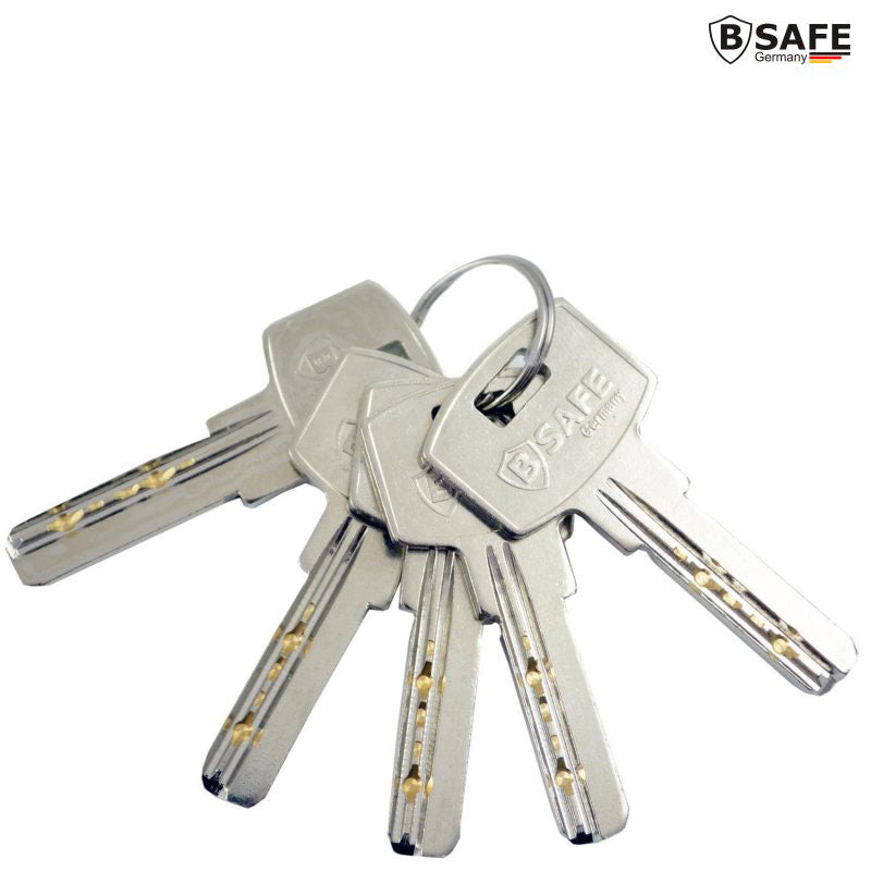 Euro-Profilzylinder Schliesszylinder SCHLOSS mit KNAUF und 5 Schlüsseln 60mm 30/30mm