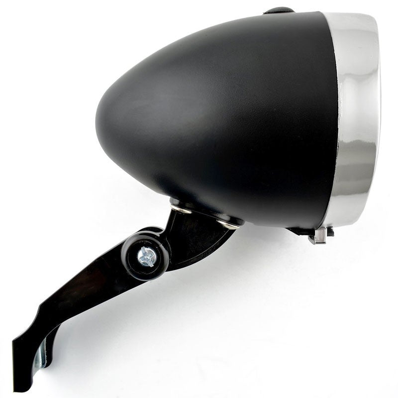 Retro-Design VELOLICHT mit 3 LED Fahrrad Velolampe Scheinwerfer Frontscheinwerfer SCHWARZ ROT PINK WEISS