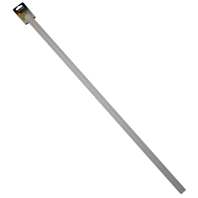 Edelstahl LINEAL Massstab Metermass Stahlmassstab Stahllineal Metall INOX 1000mm - 1m / 40INCH