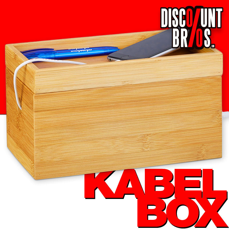 KABELBOX Ladestation Organzier Bambus Holz