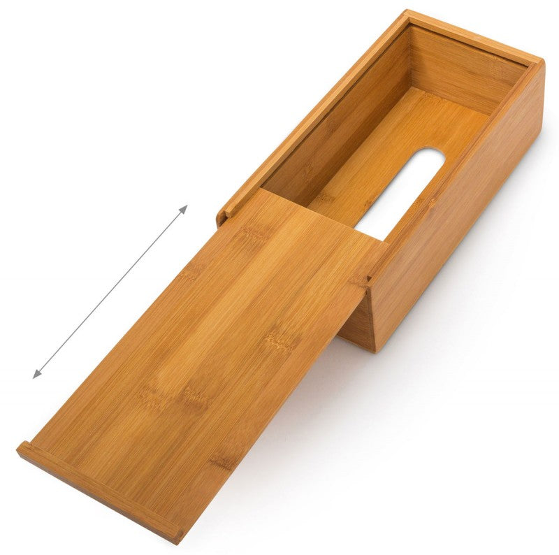 Bambus KOSMETIKTÜCHERBOX ovale Öffnung 24 cm