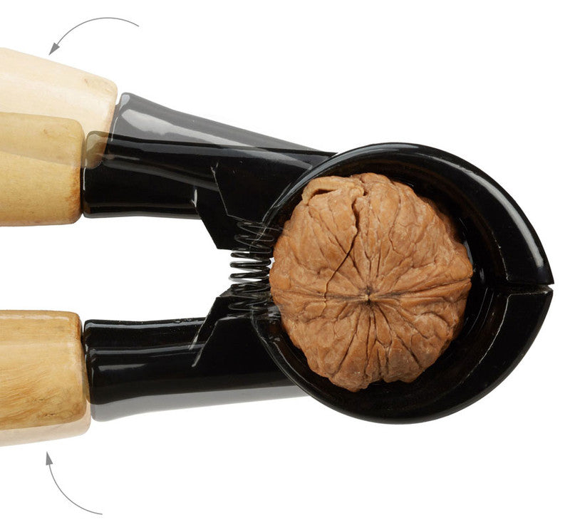 Aluguss NUSSKNACKER und Flaschennöffner mit Holzgriff